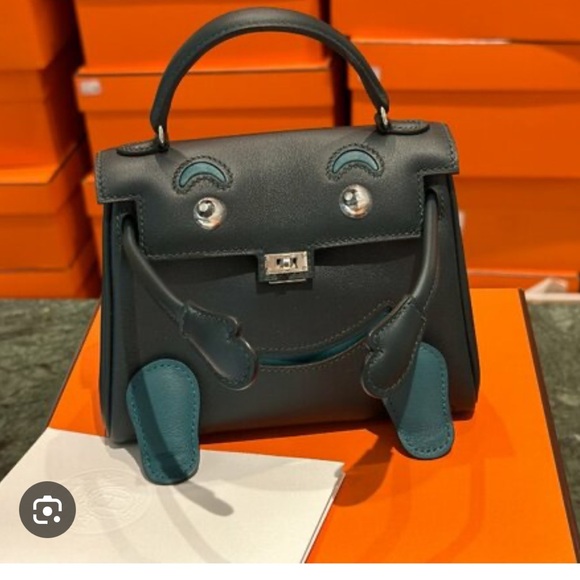 Miniature Brown Mini bag for bag decoration - Picture 7 of 7